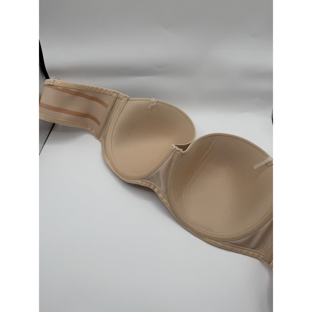 Vanity Fair Beauty Back Strapless Bra Women 42C Rose Beige 5-way Convertible NEW - Picture 7 of 7